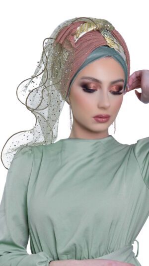 מטפחת משולבת צבעוני