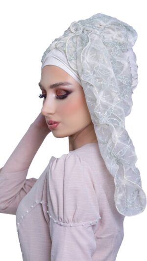 מטפחת שמנת ירוק