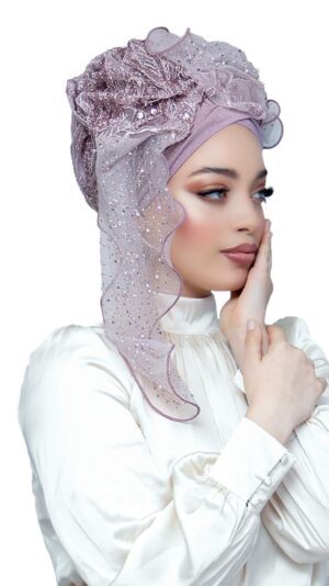 מטפחת טול סגול עתיק