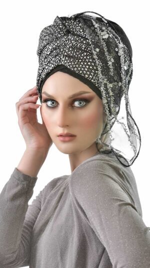 מטפחת מעוצבת חרוזים