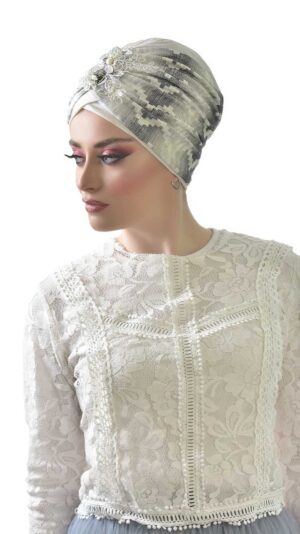 מטפחת תכשיט שמנת זהב